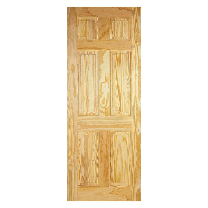 6 Panel Clear Pine Internal Door