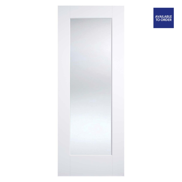 Pattern 10 Glazed Primed White Doors