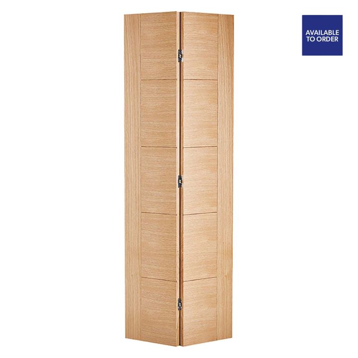 Vancouver Pre-Finished Oak Bi-Fold Doors 1981 x 762mm