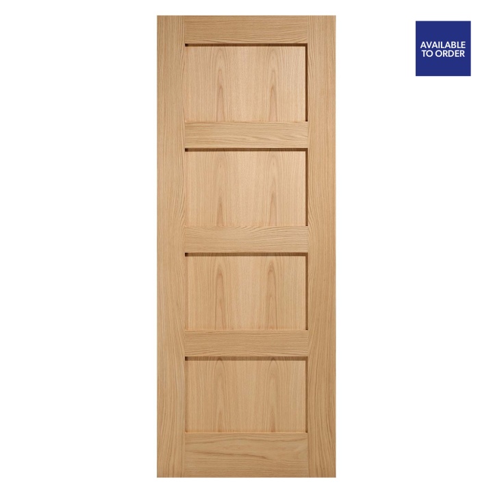 Shaker 4 Panel Pre-Finished Oak FD30 Fire Doors