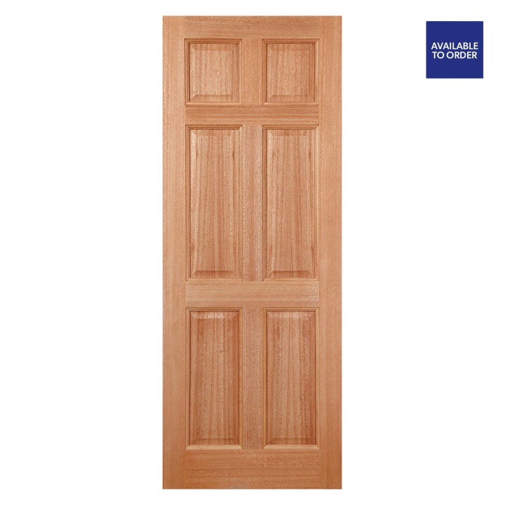 Colonial 6 Panel Hardwood Dowelled External Doors