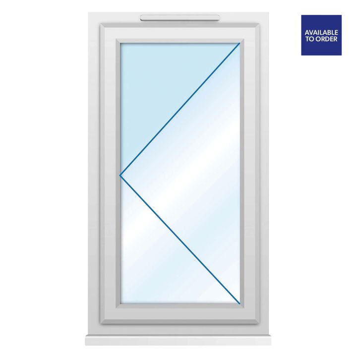 CWG Left Hand Side Hung Clear Triple Glazed White uPVC Window