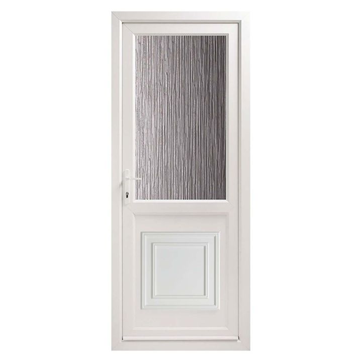 Smart Security Obscure Glazed Right-Hung uPVC Door Set 840 x 2085mm