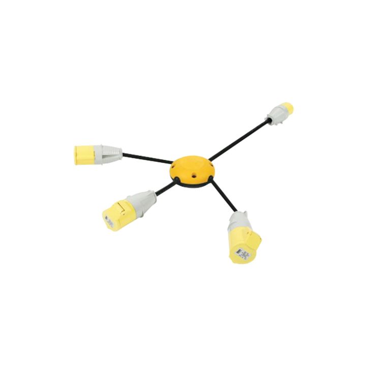 Defender Spider Pod 3 Way Splitter 16A 110V