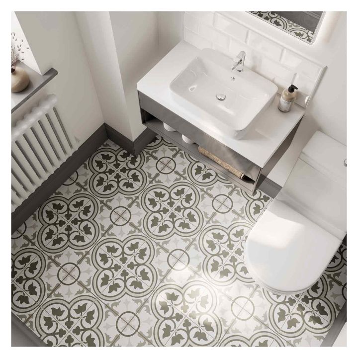 Leonardo Grey Pre-Scored Porcelain Floor & Wall Tile 450 x 450mm
