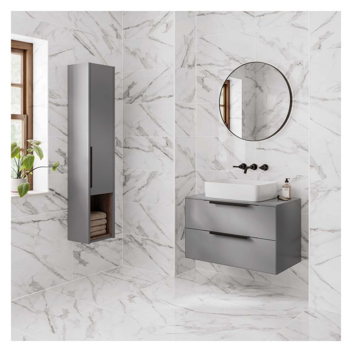 Straturio Marble Polished Porcelain Floor & Wall Tile 600 x 1200mm