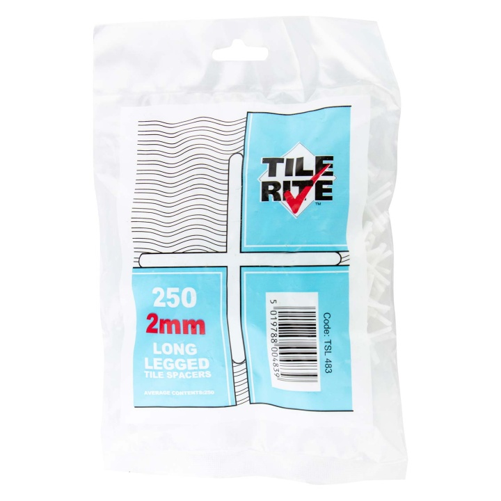 2mm Long Leg Tile Spacers Pack of 250