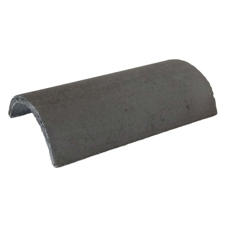 Redland Half Round Ridge Tile Slate Grey 256 x 450 x 98mm 