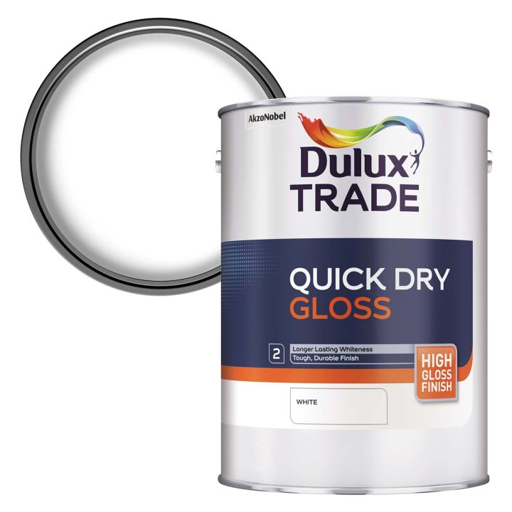 Dulux Trade Quick Dry Gloss Brilliant White 2.5L