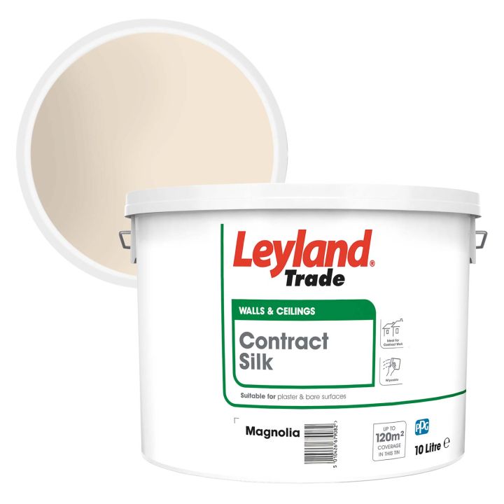 Leyland Trade Contract Silk Emulsion Magnolia 10L