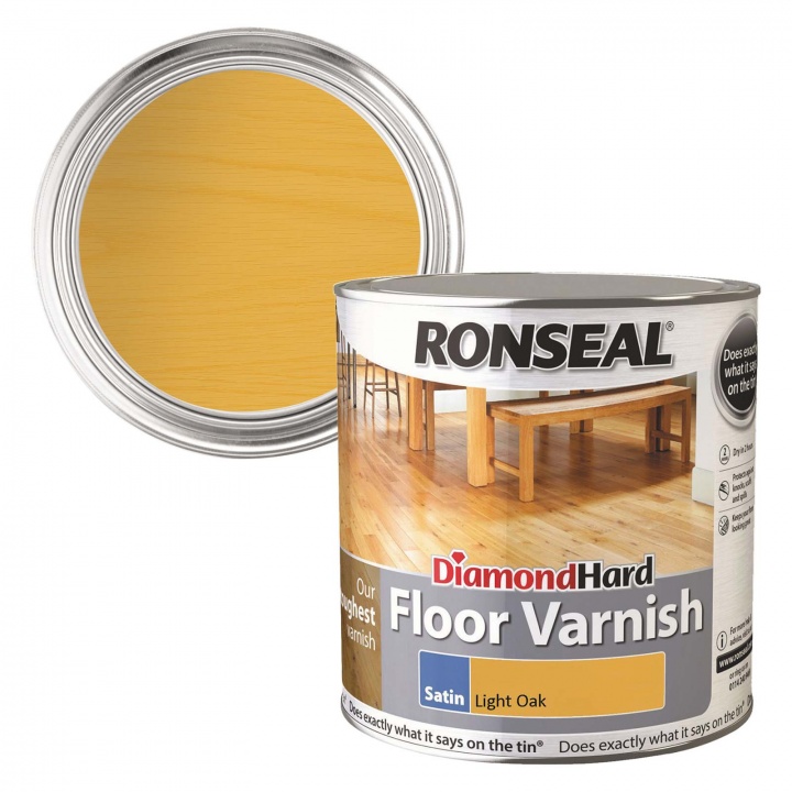 Ronseal Diamond Hard Satin Floor Varnish 2.5L