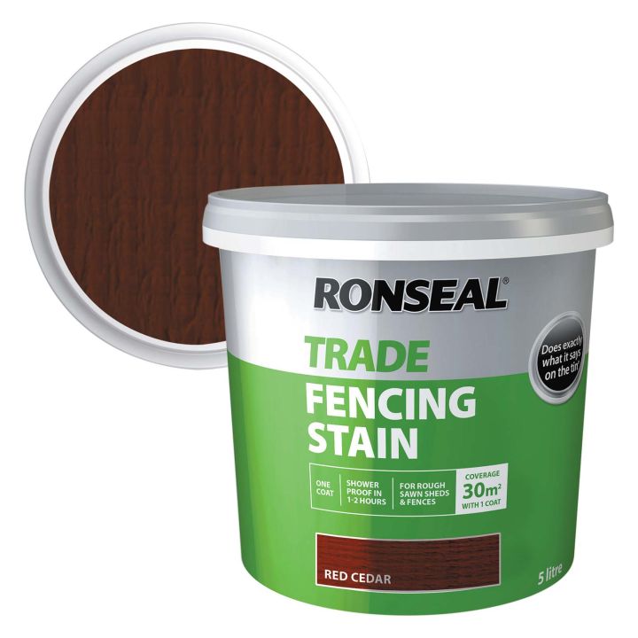 Ronseal Fence Stain Red Cedar 5ltr