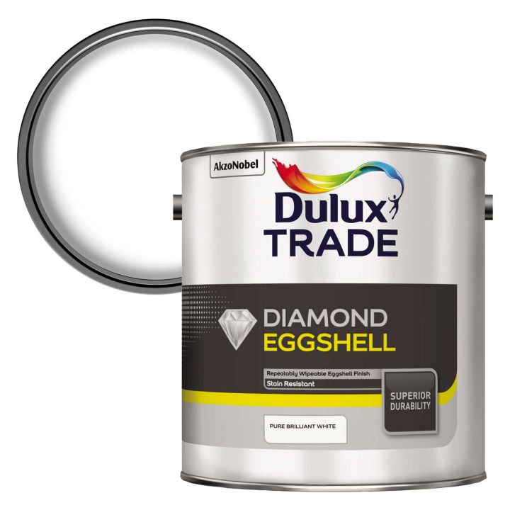 Dulux Trade Diamond Eggshell White 2.5L