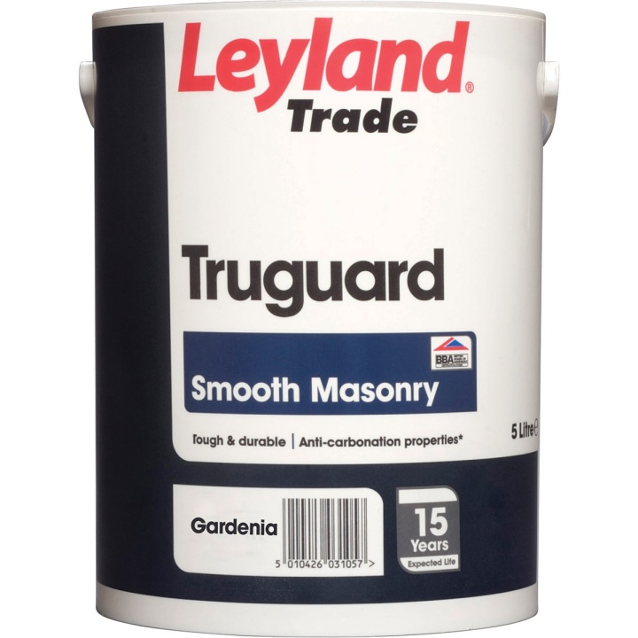 Leyland Trade Truguard Smooth Masonry Paint Gardenia 5L