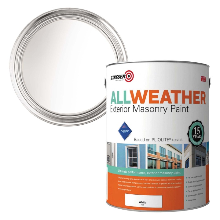 All Weather Masonry Paint White 5L