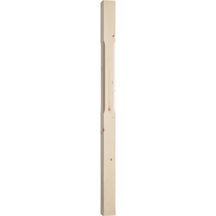 Pine Stop Chamfered Stair Newel 91 x 1500mm
