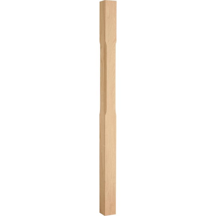 Oak Stop Chamfered Stair Newel 91 x 1500mm
