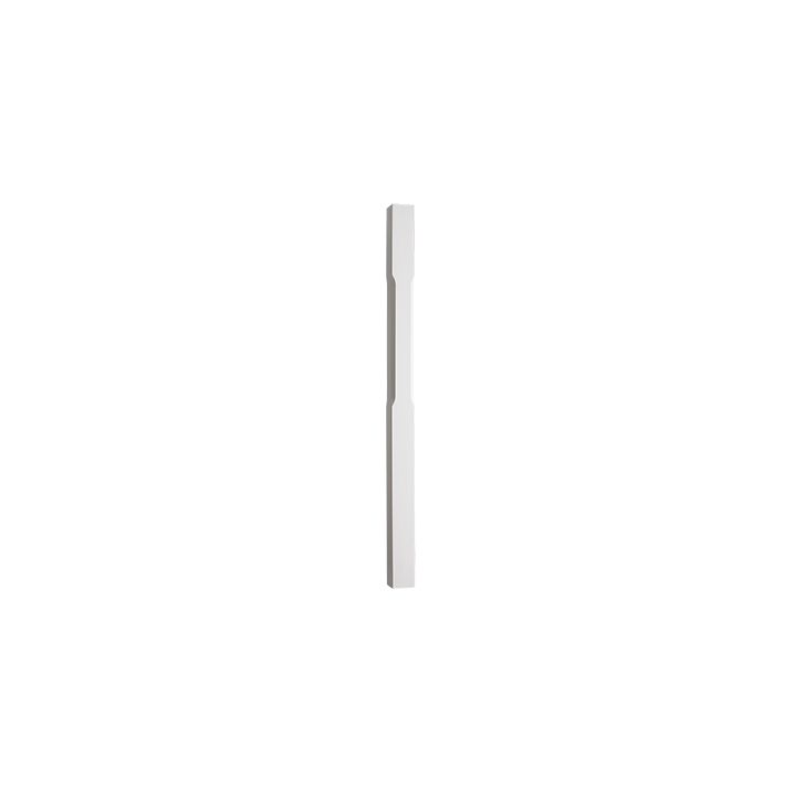 White Primed Stop Chamfered Stair Newel 91 x 1500mm