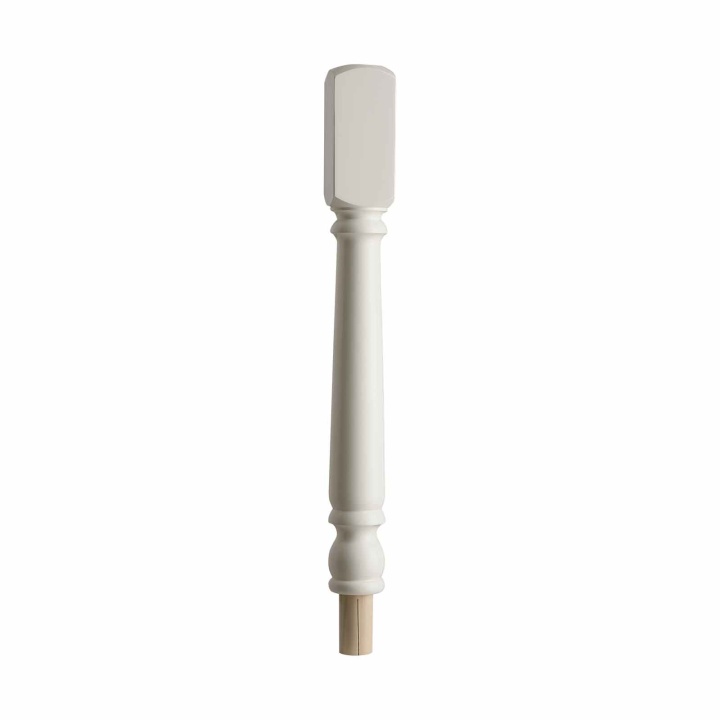 White Primed Stair Newel Turning Head 91 x 196 x 820mm