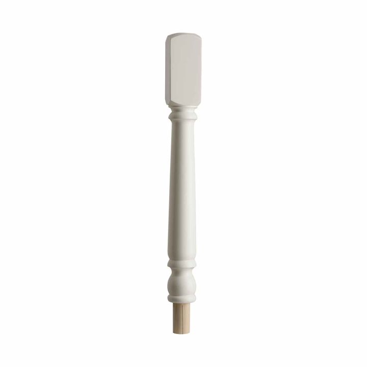White Primed Stair Newel Turning Head 91 x 196 x 820mm