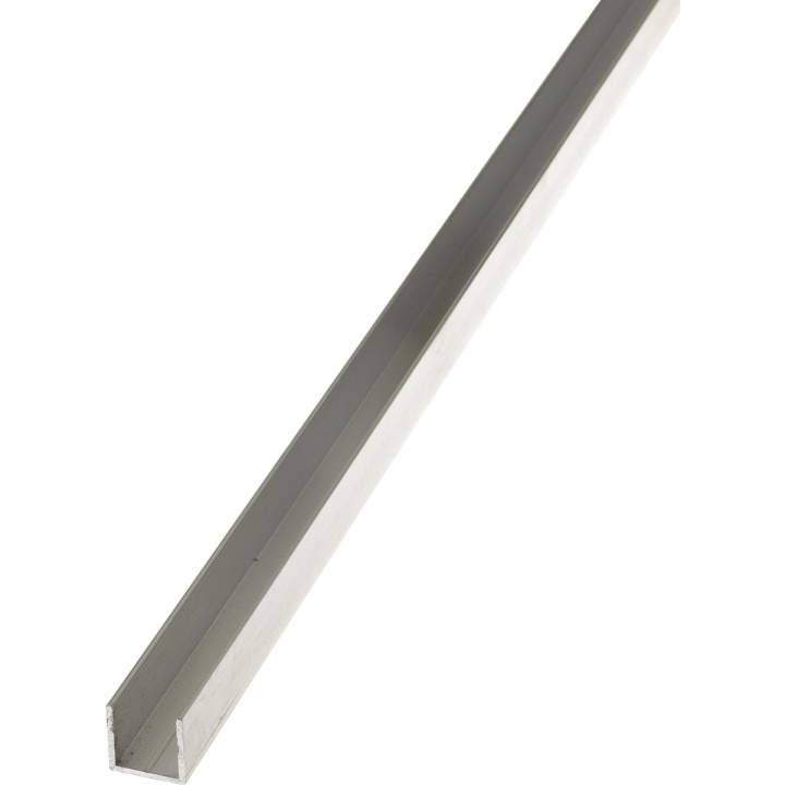 Uncoated Aluminium U Profile 19.5 x 19.5 x 1000mm