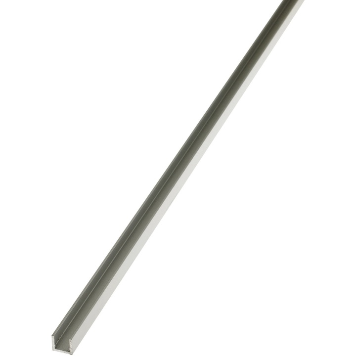 Anodised Aluminium U Profile 10 x 16 x 1000mm