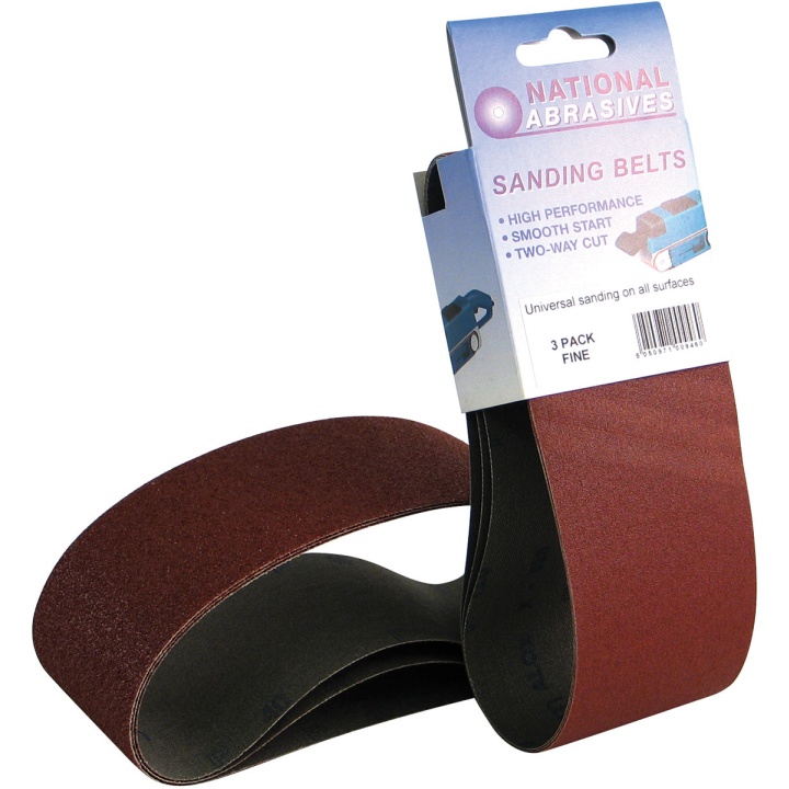 Coarse Grade 75 x 533mm Sanding Belts (Pk 2)