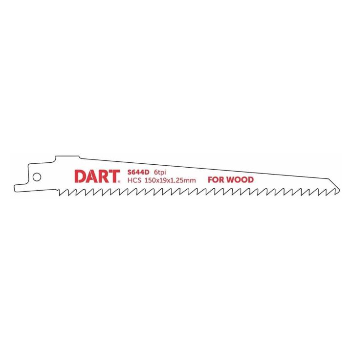 DART S644D Wood Cutting Reciprocating Saw Blades Pack of 5