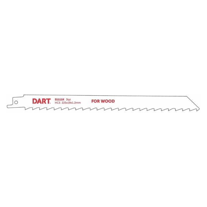 DART S1111K Wood Cutting Reciprocating Saw Blades Pack of 5