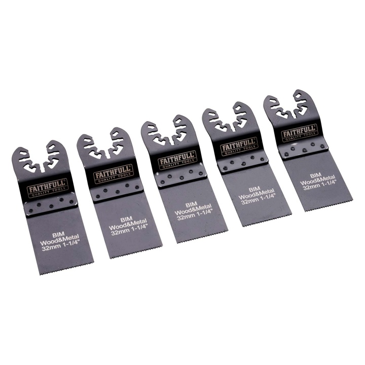 Faithfull 5-Piece 32mm Multi-Tool Blade Set