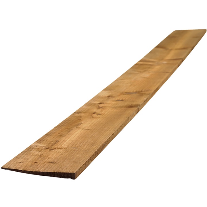 Treated Brown Feather Edge Fence Board 125 x 22mm x 2400mm FSC®
