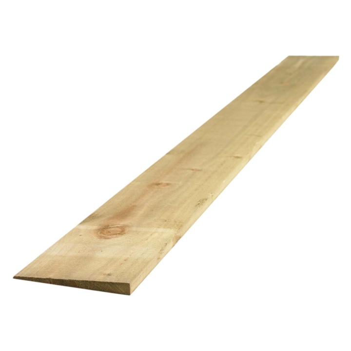 Treated Green Feather Edge Fence Board 125 x 22mm x 2400mm FSC®