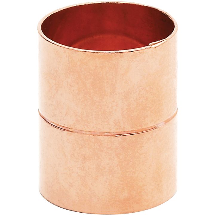 28mm Copper End Feed Straight Coupler Pack of 10