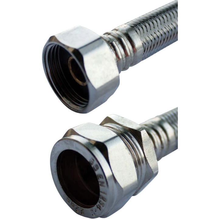 Flexible Tap Connector 15mm x ¾" x 300mm (12.5mm Bore)