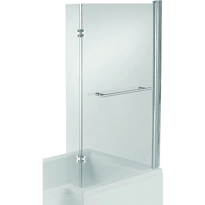 Blok Glass Shower Screen for L Shaped Shower Bath