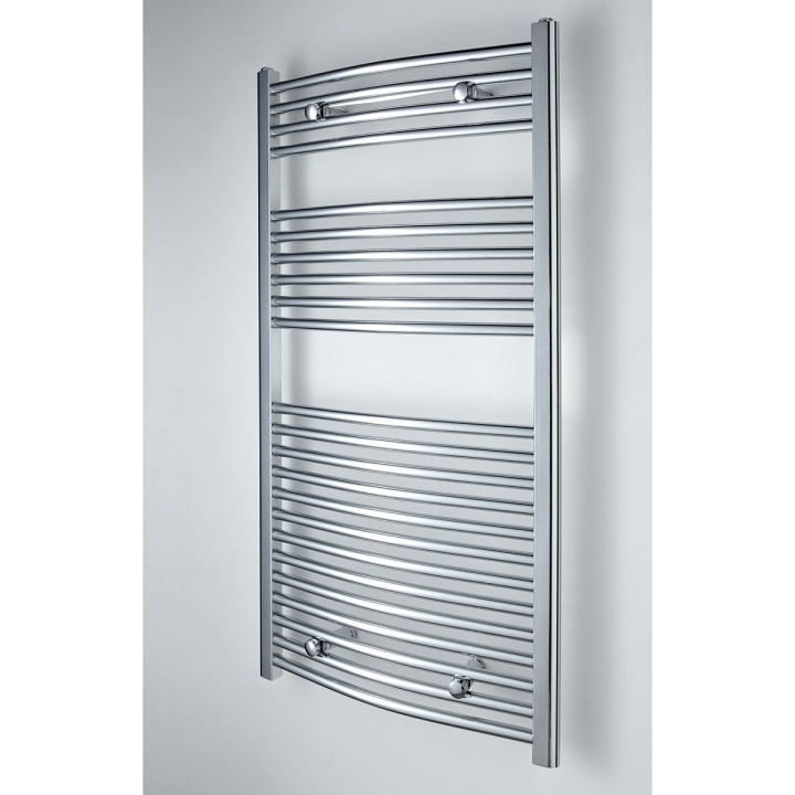 Curved Chrome Heated Towel Rail 1150mm x 600mm