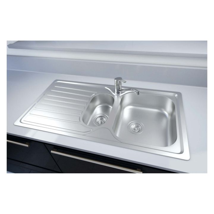 Reginox Monaco 1.5 Bowl Stainless Steel Sink & Tap Pack