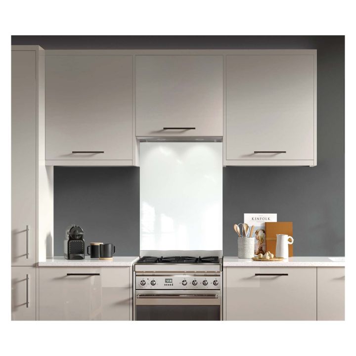 AluSplash Splashback Ice White/Ocean Wave 800 x 600mm 