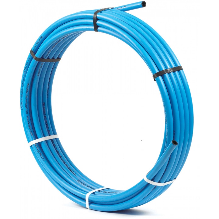 MDPE Blue Pipe 25m