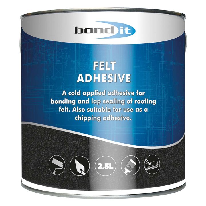 BituBond Roofing Felt Adhesive Black 2.5L