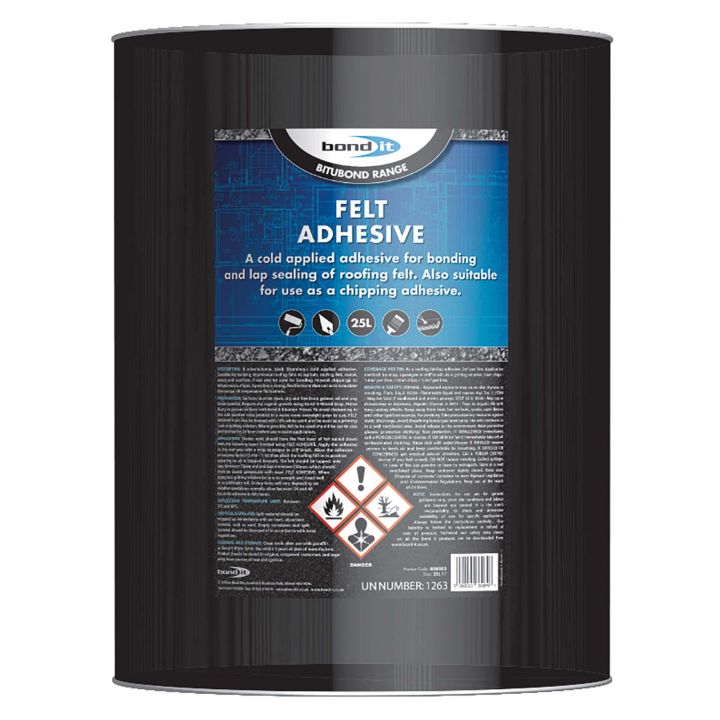 BituBond Roofing Felt Adhesive Black 25L