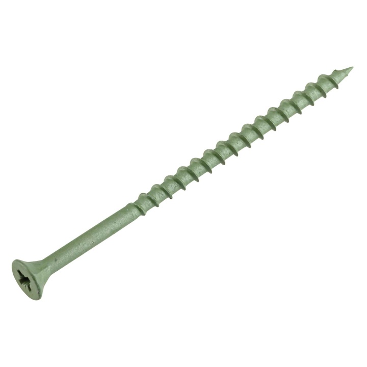 Unifix Green Decking Screws 4.2 x 75mm Pack of 100