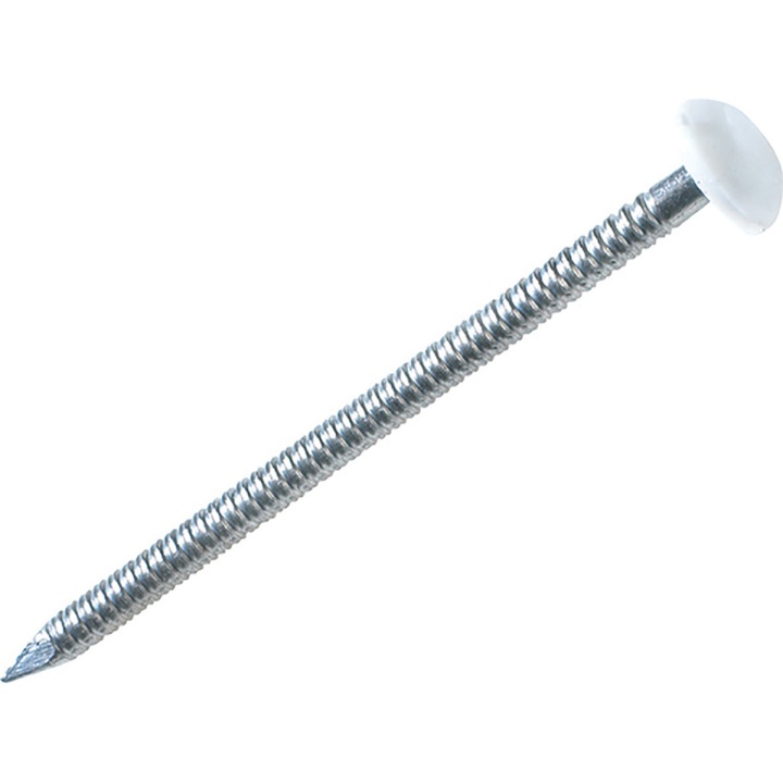 Unifix White Polytop Nail 3.35 x 65mm Pack 100