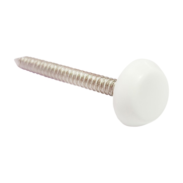 White Polytop Pins 40mm