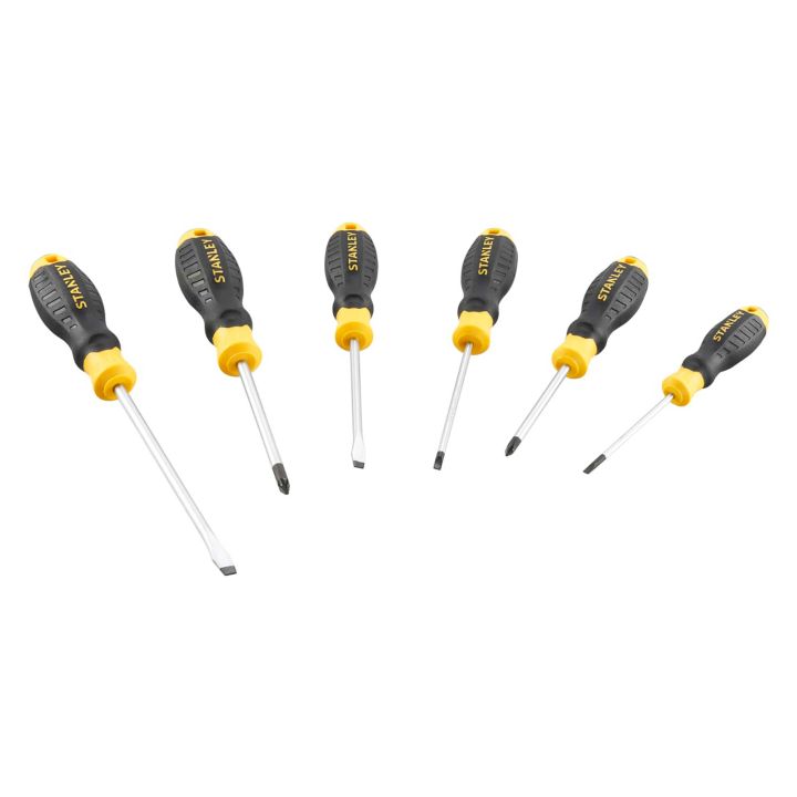 Stanley Cushion Grip 6 Piece Screwdriver Set