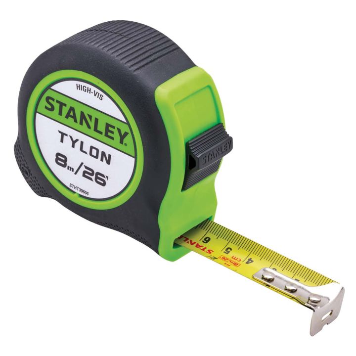Stanley Hi-Viz Tylon Tape Measure 8m (26ft)