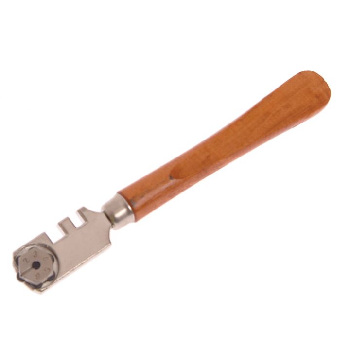 Faithfull 6 Wheel Glasscutter with Wooden Handle