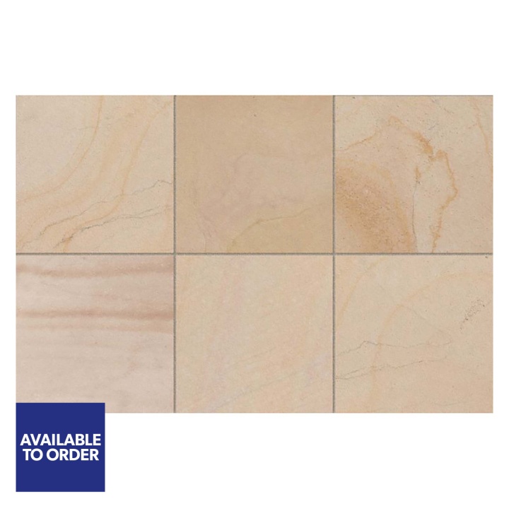 Stonemarket Avant-Garde Sandstone Paving Slab Caramel 760 x 760 x 22mm 9.24m²