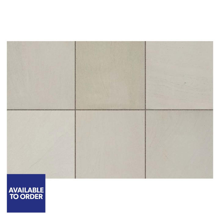 Stonemarket Fernshaw® Sandstone Paving Slab Ashen 915 x 610 x 18mm 20.65m²