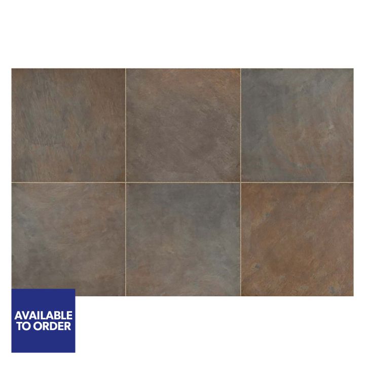 Stonemarket Lucent Porcelain Paving Slab Copper 600x600x20mm 23.04 m²